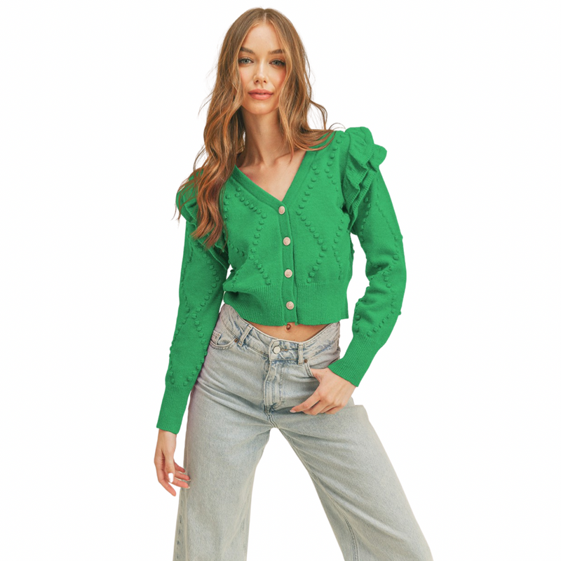 MARBELLA KELLY GREEN CARDIGAN GlamPark Boutique