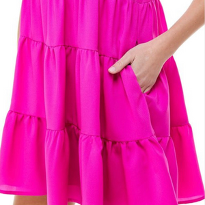 MEGAN MAGENTA DRESS