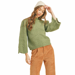 Open image in slideshow, OLIVE PULLOVER
