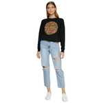 Load image into Gallery viewer, LEOPARD SMILY FACE SWEATER
