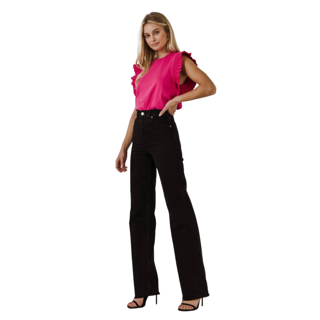 IZABAL MAGENTA KNIT TOP