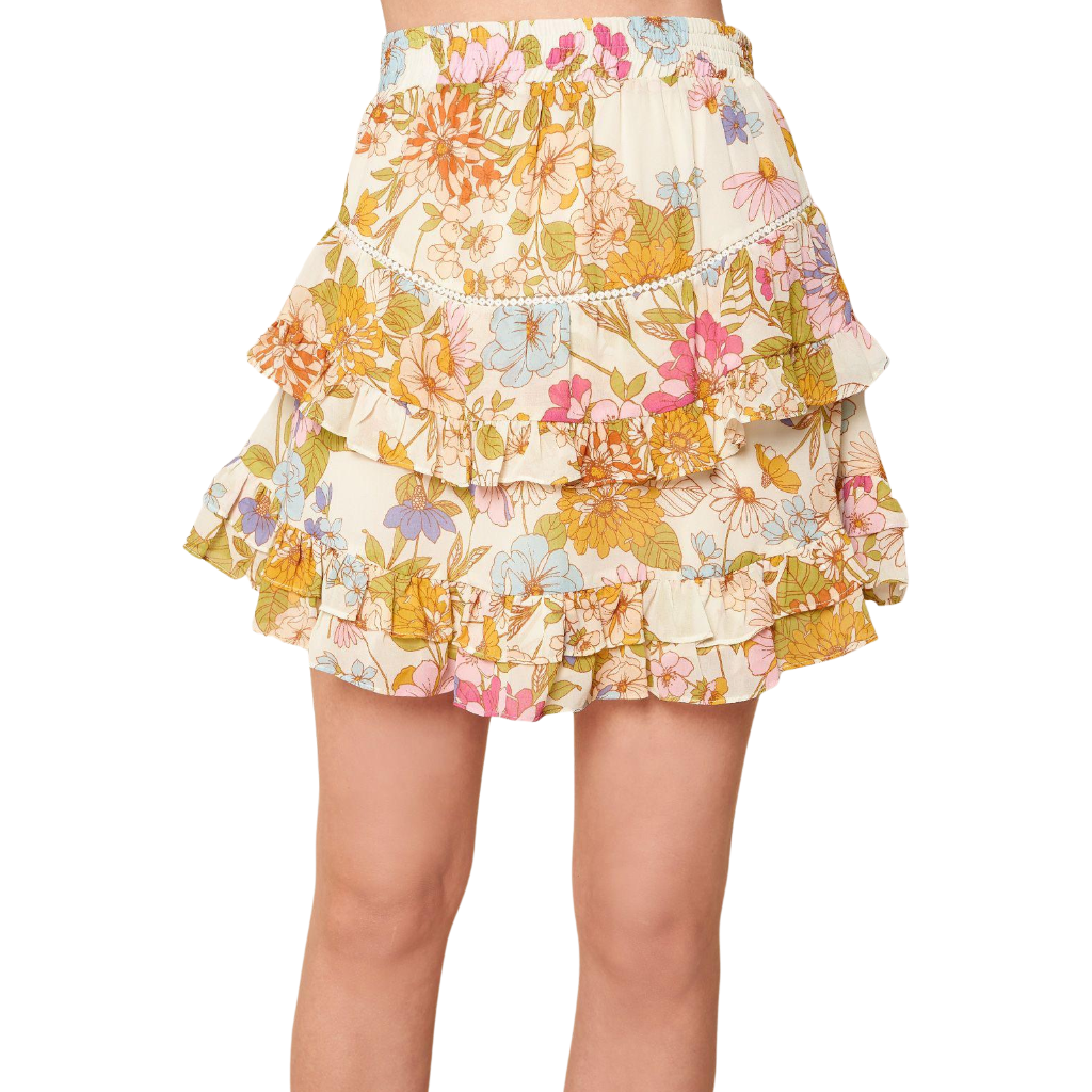 ROCHELLE FLORAL SKIRT