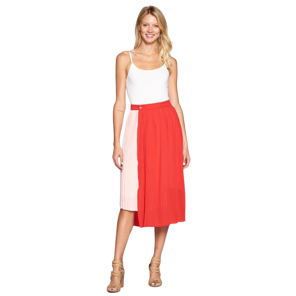 ROSSO PLEAT WRAP SKIRT