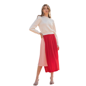 ROSSO PLEAT WRAP SKIRT