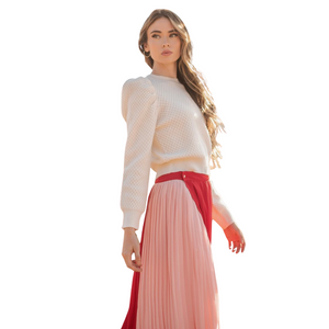 ROSSO PLEAT WRAP SKIRT