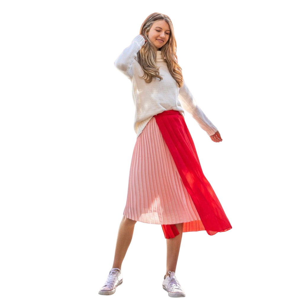 ROSSO PLEAT WRAP SKIRT