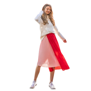 ROSSO PLEAT WRAP SKIRT